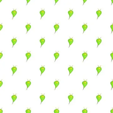 Bacterial cell pattern, cartoon style Stock Illustration