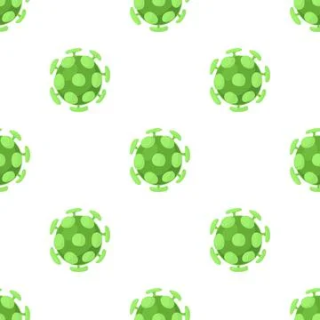 Bacterial cell pattern seamless vector Stock Illustration