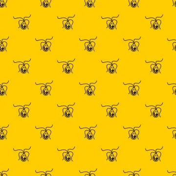 Bacterial cell pattern vector Illustrazione stock