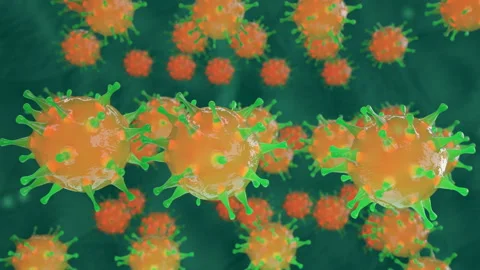 Bacterial cells through a microscope viewfinder Stock Footage 93730369