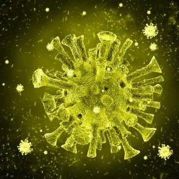 Bacterial intruder cells causing sickness Stock Illustration