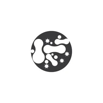 Bacterial Logo Template vector symbol Stock Illustration