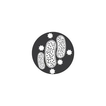 Bacterial Logo Template vector symbol Stock Illustration