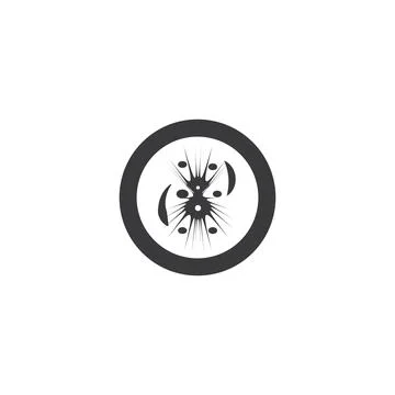 Bacterial Logo Template vector symbol Stock Illustration