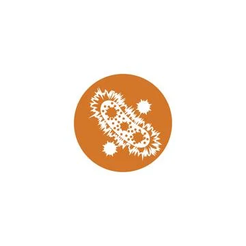 Bacterial Logo Template vector symbol Stock Illustration