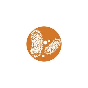 Bacterial Logo Template vector symbol Stock Illustration