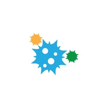 Bacterial Logo Template vector symbol Stock Illustration