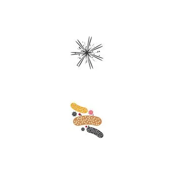Bacterial Logo Template vector symbol Stock Illustration
