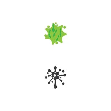 Bacterial Logo Template vector symbol Stock Illustration