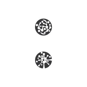 Bacterial Logo Template vector symbol Stock Illustration