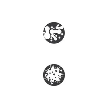 Bacterial Logo Template vector symbol Stock Illustration