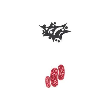 Bacterial Logo Template vector symbol Stock Illustration