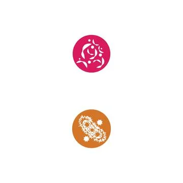 Bacterial Logo Template vector symbol Stock Illustration
