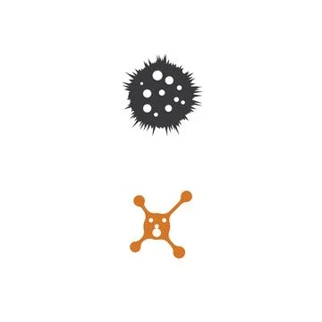 Bacterial Logo Template vector symbol Stock Illustration
