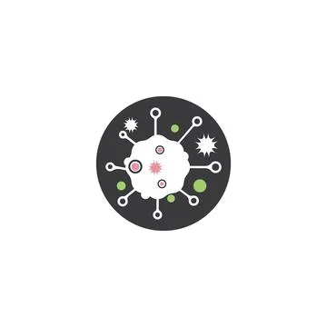 Bacterial Logo Template vector symbol Stock Illustration