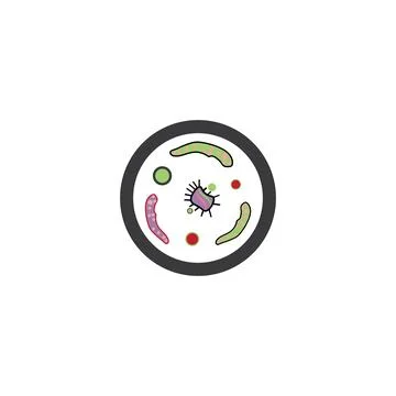 Bacterial Logo Template vector symbol Stock Illustration