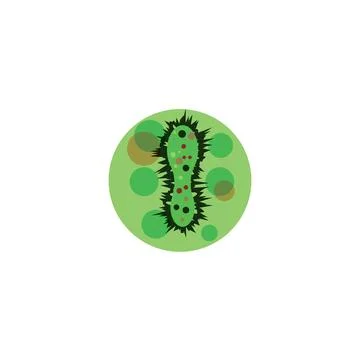 Bacterial Logo Template vector symbol Stock Illustration