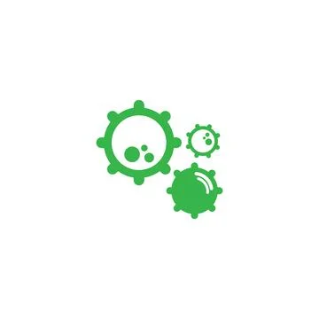 Bacterial Probiotic icon vector flat design Illustrazione stock