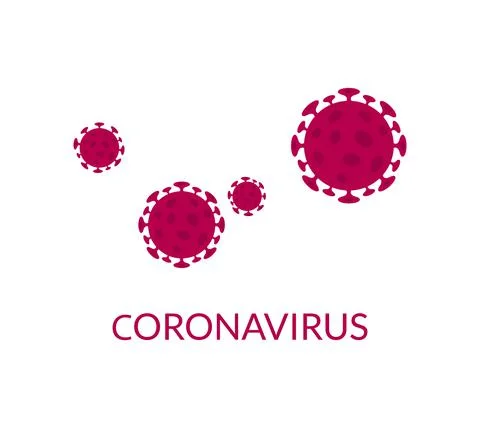 Bacterias Coronavirus 2019-nKoV. vector illustration isolated on white Stock Illustration