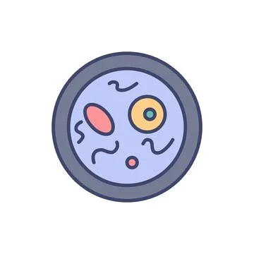 Bacteriology related vector icon. 스톡 일러스트