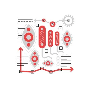 Bacteriology science concept Stock Illustration