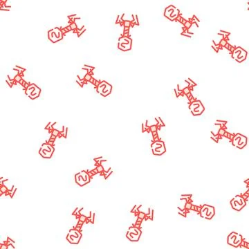 Bacteriophage virus color icon vector isolated illustration 库存插图