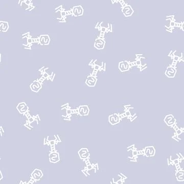 Bacteriophage virus line icon vector isolated illustration Stockillustratie