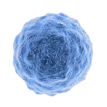 Bacterium coccus close-up view Illustrazione stock