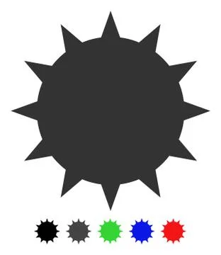 Bacterium Flat Icon Illustrazione stock