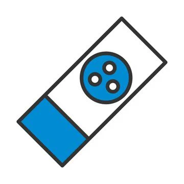 Bacterium Glass Icon Stock Illustration