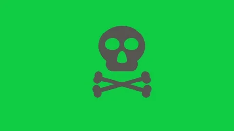 Bacterium icon on a green screen for microbiology study Stock Footage 296635876