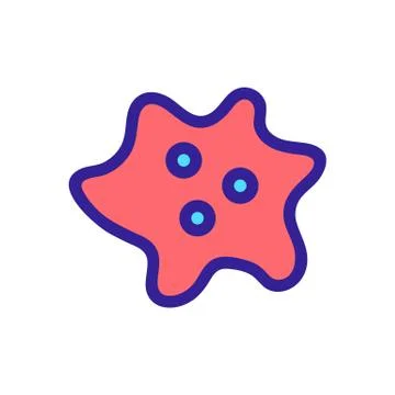 Bacterium icon vector. Isolated contour symbol illustration 库存插图