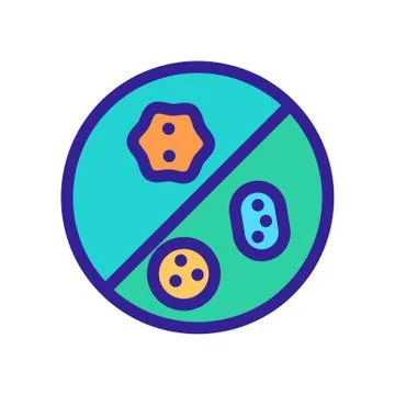 Bacterium icon vector. Isolated contour symbol illustration 스톡 일러스트