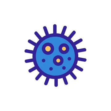 Bacterium icon vector. Isolated contour symbol illustration 스톡 일러스트