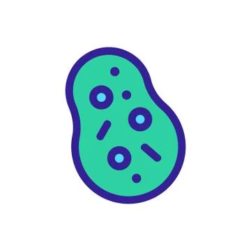 Bacterium icon vector. Isolated contour symbol illustration 스톡 일러스트