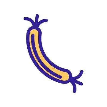 Bacterium icon vector. Isolated contour symbol illustration Иллюстрация