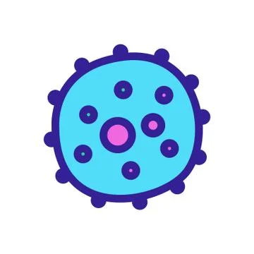 Bacterium icon vector. Isolated contour symbol illustration 스톡 일러스트