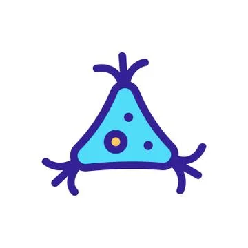 Bacterium icon vector. Isolated contour symbol illustration 库存插图