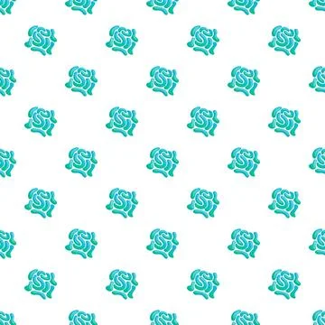 Bacterium organism seamless pattern background for science Stock Illustration