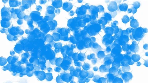 Bacteriums on white background Stock Footage 54824969