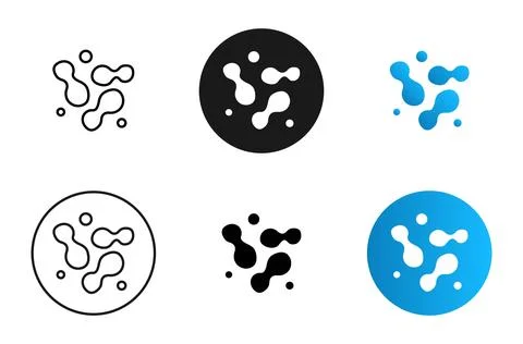 Bactria icon. Probiotic symbol. Fermentation, nourishment and nutrition vec.. Stock Illustration
