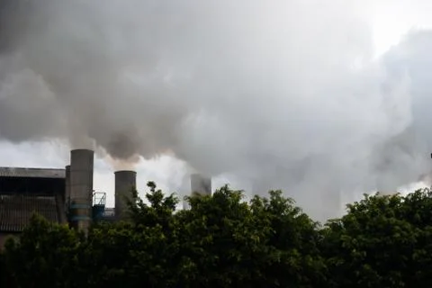 Bad air pollution Stock Photos
