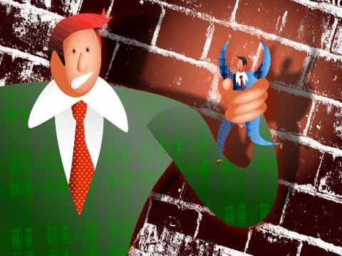 Bad Boss Stock-Illustration