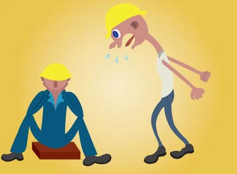 Bad boss Stock Illustration