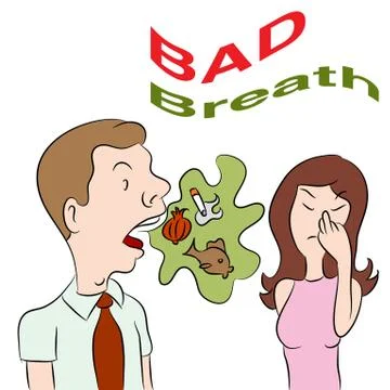 Bad breath Stock Illustration