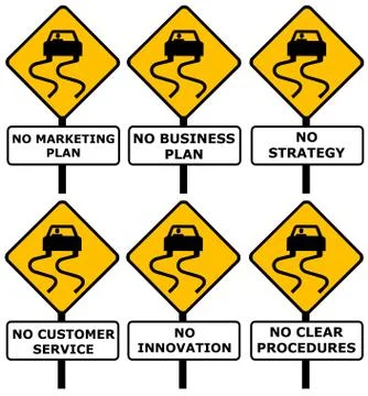 Bad business Stock Illustration