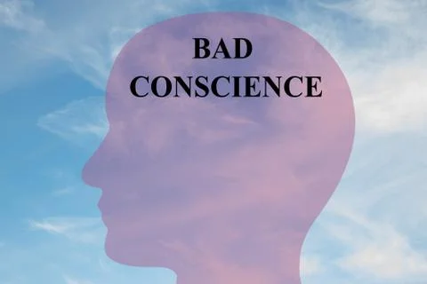 Bad Conscience concept Illustration