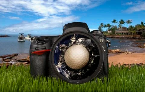 Bad day at golf. Stock Photos