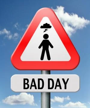 Bad day Stock Illustration
