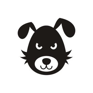 Bad dog icon Illustrazione stock